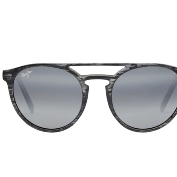 MAUI JIM Polarized "ah Dang!" Aviator Sunglasses in Matte Grey/Grey - Picture 11 of 11